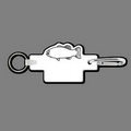 Key Clip W/ Key Ring & Small Mouth Bass Key Tag